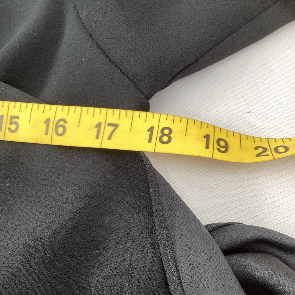 Trina Turk Black Aquatic Wrap Blouse - Picture 11 of 12